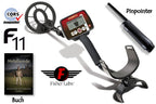 Fisher F11 Ausrüstungspaket (Metalldetektor & Basic Pinpointer & Schatzsucherhandbuch)