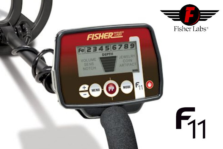 Fisher F11 Ausrüstungspaket (Metalldetektor & Basic Pinpointer & Schatzsucherhandbuch) Display