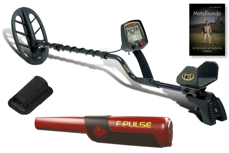 Metalldetektor Fisher F75 LTD mit Pinpointer F-Pulse & Schatzsucherhandbuch
