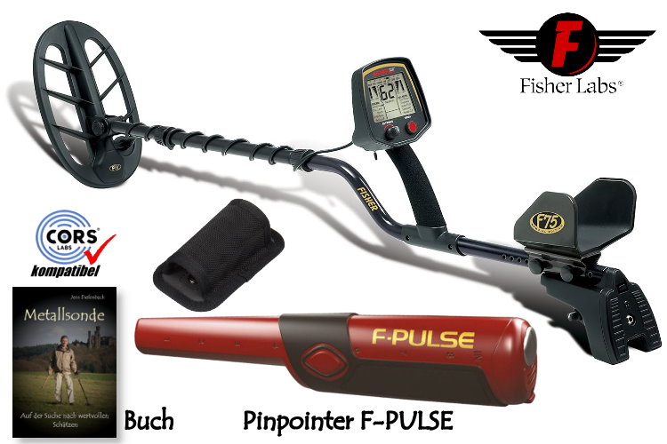 Fisher F75 Metalldetektor mit Fisher F-Pulse Pinpointer